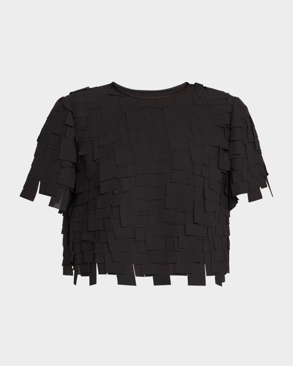 Serilda Cropped Fringe Top